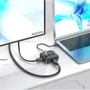 Адаптер Hoco Adapter HB37 USB-C to HDMI+USB3.0+2xUSB2.0+RJ45 Black (6931474799029) фото 5