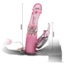 Страпон с пультом LYBAILE Vibrator with pearls + bunny Pink