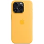 Чехол для iPhone Apple iPhone 15 Pro Silicone Case with MagSafe - Sunshine (MWNK3ZM/A): Материалы Силикон