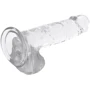 Прозрачный фаллоимитатор с мошонкой XRAY, 20 см