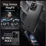 Чехол для iPhone Spigen Core Armor MagFit Matte Black (ACS06467) or iPhone 15 Pro: Цвет черный