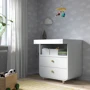 Комод із пеленальним столиком ІКЕА MYLLRA Білий (704.835.80): Матеріал ДСП