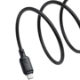 Кабель Baseus Cable USB-C to Lightning Silky Series 20W 1m Black (P10377700113-00): Длина 1 м