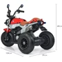 Дитячий електромотоцикл 3 колісний Bambi Racer BMW червоний (M 3687AL-3): Матеріал коліс гума