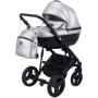 Коляска 2 в 1 Bair Crystal 100% кожа BC-31 серебро перламутр — черный (624452): Количество блоков 1
