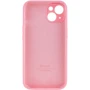 Чехол для iPhone Mobile Case Silicone Case Full Camera Protective Light Pink for iPhone 15 Plus: Цвет розовый