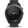 Смарт-часы Garmin Approach S60 Premium Black Ceramic Bezel with Black Leather Band (010-01702-03)