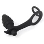 Анальная пробка с эрекционным кольцом и вибрацией LoveToy Ass Rasca Prostate Plug Combo Vibrating Black