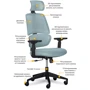 Офісне крісло Mealux Leo Air Grey Blue (Y-546 KBGL): Матеріал корпусу Пластик, Металл