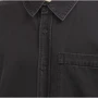 Рубашка MTWTFSS Weekday 3492875 46 черная с длинным рукавом: Воротник/Горловина Отложной