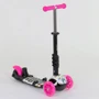 Самокат 5в1 Best Scooter, PU колеса, подсветка колес, Абстракция Pink/Black (74060) фото 6