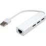 Адаптер Vinga Adapter USB to 3xUSB2.0+RJ45 White (VCP2H3USB2LANWH)