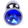 Анальная пробка BOSS of TOYS Boss Series - Jewellery Dark Silver PLUG Dark Blue S (BS6400032)