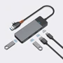 Адаптер WIWU Linker Adapter A431C USB/USB-C to USB-C+3xUSB3.0 Gray фото 4