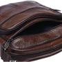 Мужская сумка планшет Borsa Leather коричневая (K18490-brown): Застежка Молния
