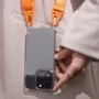 Чехол для iPhone WAVE Clear Case with Strap Orange for iPhone 15 фото 6