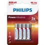 Philips AAA bat Alkaline 4шт Power Alkaline (LR03P4B/10)