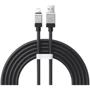 Кабель Baseus USB Cable to Lightning CoolPlay Series Fast Charging 2.4A 2m Black (CAKW000501)