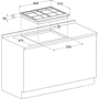 Варочная поверхность Hotpoint-Ariston PCN 641 T/IX/HA EE: Расположение панели спереди