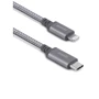 Кабель Moshi USB-C Cable to Lightning Cable Integra 1.2m Titanium Grey (99MO084041): Тип USB-C - Lightning