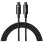 Кабель Baseus Cable USB-C to USB-C Tungsten Gold 240W 2m Black (CAWJ040101)