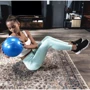 М'яч для фітнесу Hop-Sport 25cm HS-R025PB blue: Матеріал ПВХ