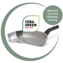 Сковорода BergHoff Leo Balance Sage 28 см 4.2 л (3950455): Антипригарное покрытие CeraGreen