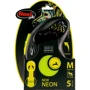 Поводок-рулетка Flexi New Neon M до 25 кг 5 м черный/желтый (4000498031704): Тип шнура Лента