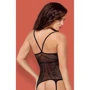 Комбинезон-сетка Obsessive F225 (Черный, S/M/L)