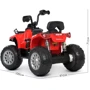 Дитячий електромобіль Квадроцикл Bambi Racer JS009EL-3 до 30 кг: Матеріал коліс EVA