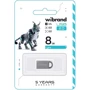 USB-флешка Wibrand 8Gb Lynx USB 2.0 Silver (WI2.0/LY8M2S): Стандарт USB USB 2.0