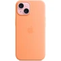 Чехол для iPhone Apple iPhone 15 Silicone Case with MagSafe - Orange Sorbet (MT0W3ZM/A): Цвет оранжевый