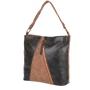 Жіноча сумка-мішок Laskara темно-коричнева (LK10203-choco-camel): Стиль Повсякденний (Casual)