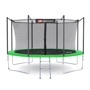 Батут Hop-Sport 12ft black/green чорно-зелений із внутрішньою сіткою 366 см фото 3