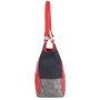 Женская сумка-мешок Laskara красная (LK-DD212-red-black-silver): Застежка Молния