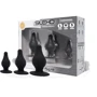 Набор анальных пробок SilexD Silicone Plug Kit двухслойные, силикон+Silexpan