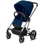 Прогулочная коляска Cybex Balios S Lux SLV Navy Blue navy blue, с бампером, синий (520001239)