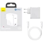 Зарядний пристрій Baseus Wall Charger GaN2 100W White with USB-C Cable (TZCCGAN-L02): Тип сетевое