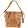 Женская сумка-мешок Laskara светло-коричневая (LK-10252-camel-giraffe): Фактура Матовая, Гладкая