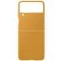 Чехол для телефонов Samsung Leather Cover Mustard (EF-VF711LYEGRU) for Samsung F711 Galaxy Flip 3: Пленка в комплекте нет
