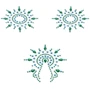 Пэстис Petits Joujoux Gloria set of 3 - Green/Blue
