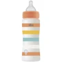 Бутылочка для кормления пластиковая Chicco Well-Being Colors с силиконовой соской 4м+ 330 мл Оранжевая (28637.31)