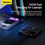 Зовнішній акумулятор Baseus Power Bank 20000mAh Blade HDEdition Digital Display 100W Black (PPBL000301) фото 11