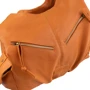 Женская сумка хобо Laskara коричневая (LK-10239-cognac): Фактура Зернистая, Матовая