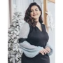 Платье Luzana Доротея 52 черное вечернее удлиненное миди: Длина изделия Удлиненное миди