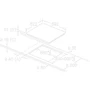 Варильна поверхня електрична Bosch PUE611FB1E: Розміри для вбудовування 56x49 см