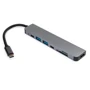 Адаптер Vinga Adapter USB-C to 2xUSB-C + HDMI + 2xUSB + SD / TF Grey (VCPHTC7AL): Колір сірий