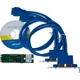 Frime M2 (M&B Key) to 4 x USB3.0 NEC720201 (ECF-M2.M&Bto4USB3): Разъемы USB 3.0