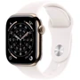 Apple Watch Series 11 GPS + Cellular 46mm Gold Titanium Case with Light Blush Sport Band - M/L (MFD64)