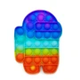 Игрушка-антистресс Pop-It PPT-Amg (Multicolor) Among Us Радужный